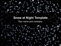 Snow at Night Template thumbnail
