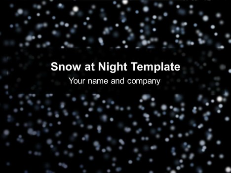 Snow at Night Template
