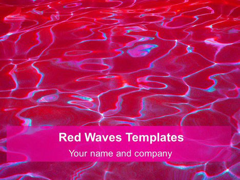 Red Wave Slide for PowerPoint
