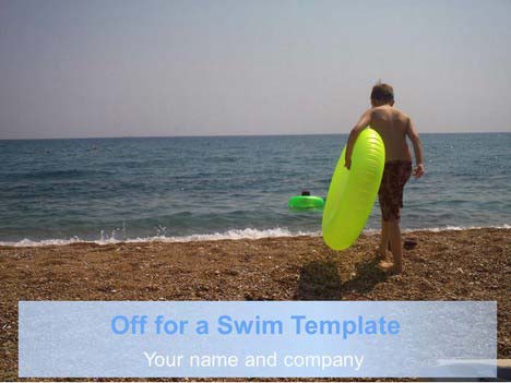 Off for a Swim PowerPoint Template