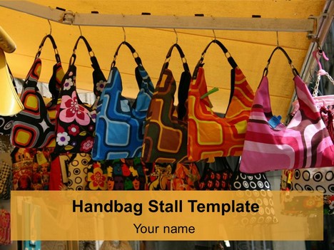 PowerPoint Handbag Stall Download Template