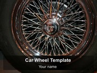 Car Wheel PowerPoint Template thumbnail