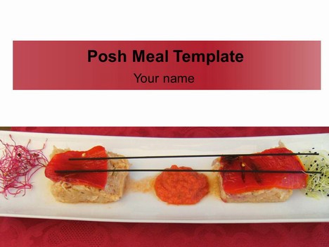 Posh Meal PowerPoint Template