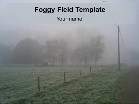 Foggy Field PowerPoint Template