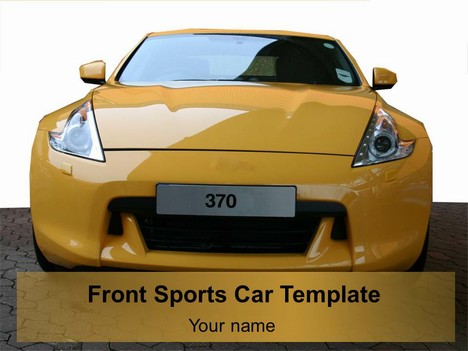 Front Sports Car Template