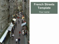 French Streets PowerPoint Template thumbnail