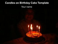 Candles on Birthday Cake Template thumbnail