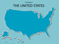 Map of USA PowerPoint Template thumbnail