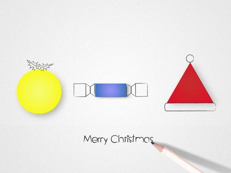 More Christmas Graphic Shapes Template