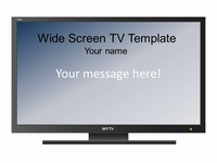 Widescreen Televison Set Template thumbnail