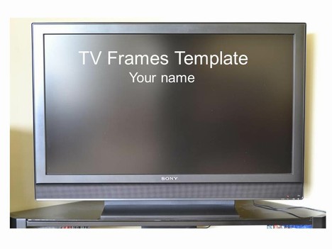 Wide-screen TV Frame Template