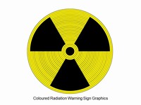 Coloured Radiation Warning Sign Graphics thumbnail