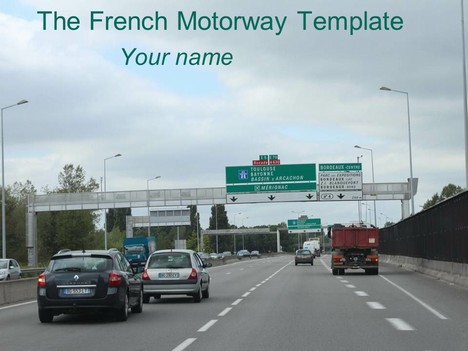 French Motorway Template