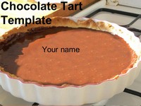 Chocolate Tart PowerPoint Template thumbnail