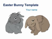 Easter Bunny PowerPoint Template thumbnail