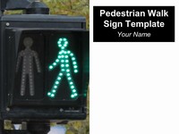 Pedestrian Walk Sign Template thumbnail