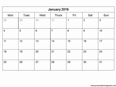 2016 Calendar Templates and Images