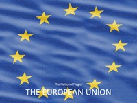 European Union Flag PowerPoint Template thumbnail