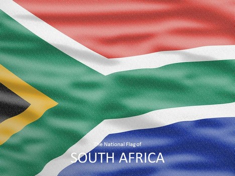 South Africa Flag PowerPoint Template
