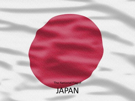 Japan Flag PowerPoint Template