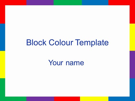 Block Colour Template