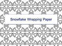 Snowflake Christmas Wrapping Paper thumbnail
