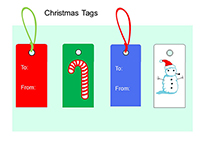 Christmas Tags PowerPoint thumbnail