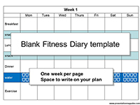Blank Fitness Diary thumbnail
