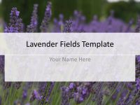Lavender Fields Powerpoint Template thumbnail