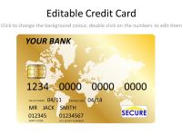 Gold Credit Card Template thumbnail