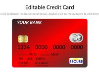 Red Credit Card Template thumbnail