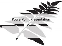 Black Fern PowerPoint Template thumbnail