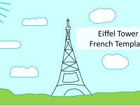 Eiffel Tower French PowerPoint Template thumbnail