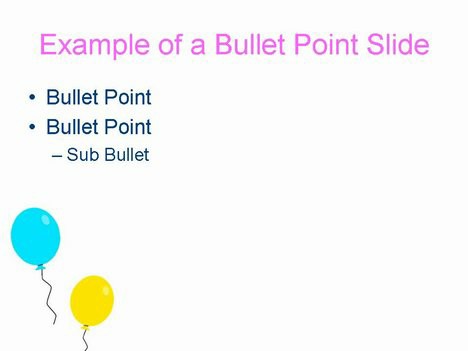  Slides Templates on Birthday Balloons 2 Powerpoint Template Slide2