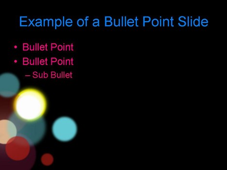 Christmas Lights Template slide2