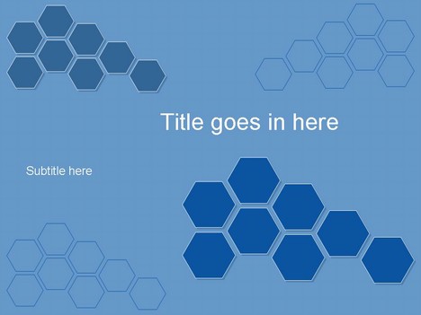 powerpoint backgrounds blue. Hexagons Blue PowerPoint