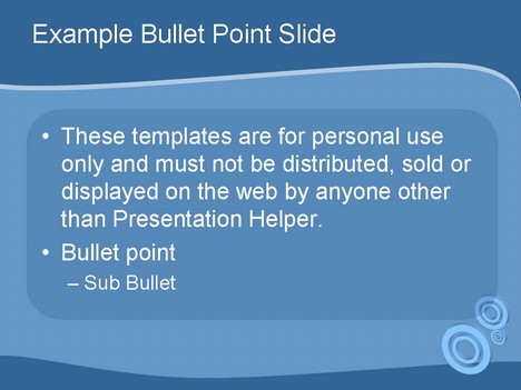 powerpoint templates blue. Circles Blue slide2