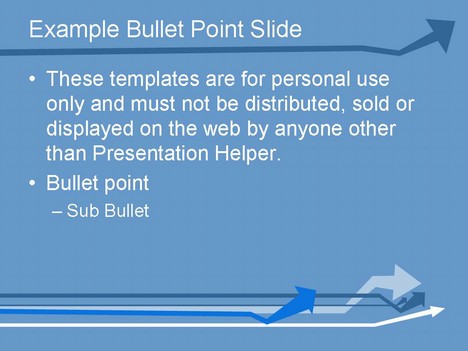 Powerpoint Presentation Samples on Arrows Blue Powerpoint Template Slide2