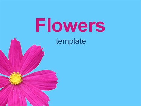 Templates Power Point on Flowers 2 Powerpoint Template