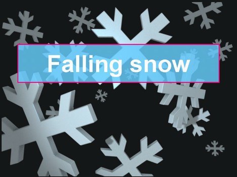 Powerpoint Animation Effects on Animated Falling Snow Powerpoint Slide By Dominik
