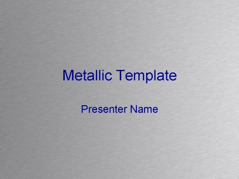 Metallic Background PowerPoint Template