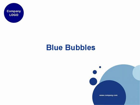 Powerpoint Theme Download on Blue Bubbles Powerpoint Template