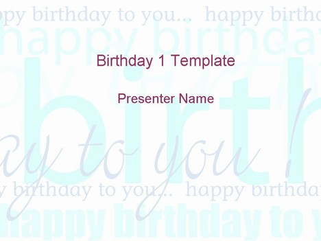 happy birthday background designs. A Happy Birthday PowerPoint