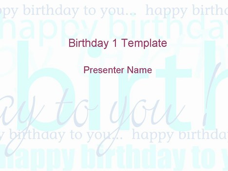 Happy Birthday Template