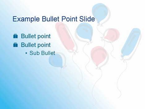 Birthday Balloons 1 PowerPoint Template slide2