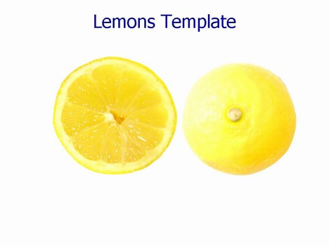 powerpoint template. Lemons PowerPoint template