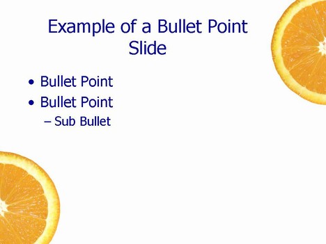 Power Point Templates on Oranges Powerpoint Template Slide2