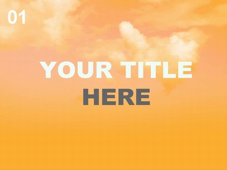 powerpoint logo png. Orange Sky PowerPoint Template