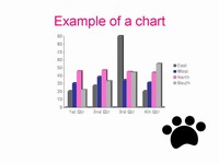 Paw prints template slide3