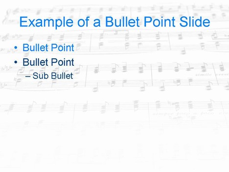 background powerpoint presentation. Sheet Music template slide2